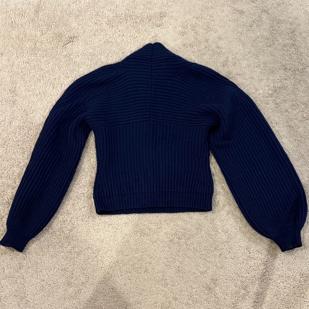 Alexander Wang Deep Blue V-Neck Sweater - Picture 2 of 2